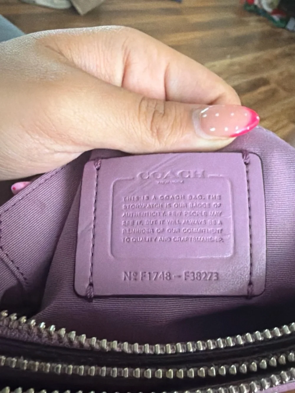 Coach sleek wristlet